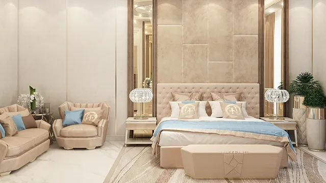 حلول تصميم غرف نوم فاخرة لأجواء مريحة وأنيقة