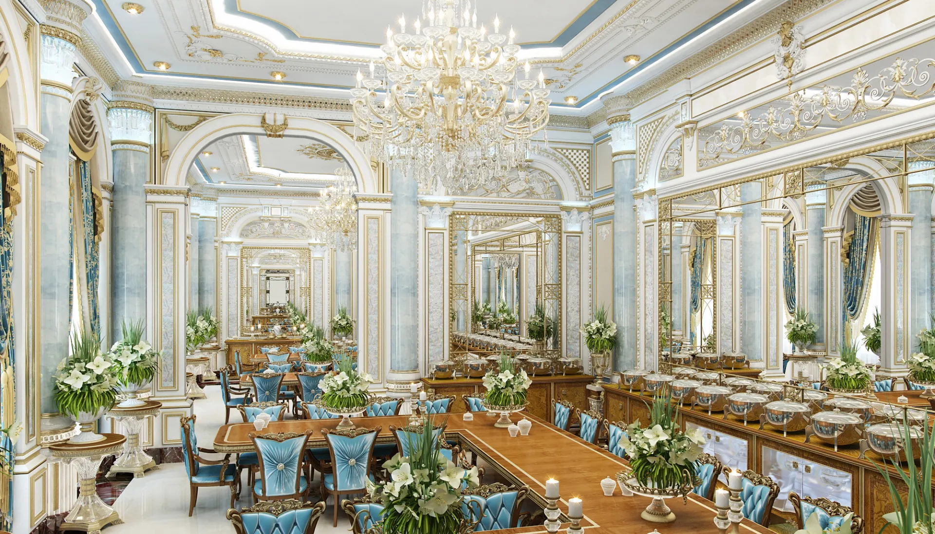 تصاميم غرف الطعام الفاخرة لتجربة طعام لا تُنسى