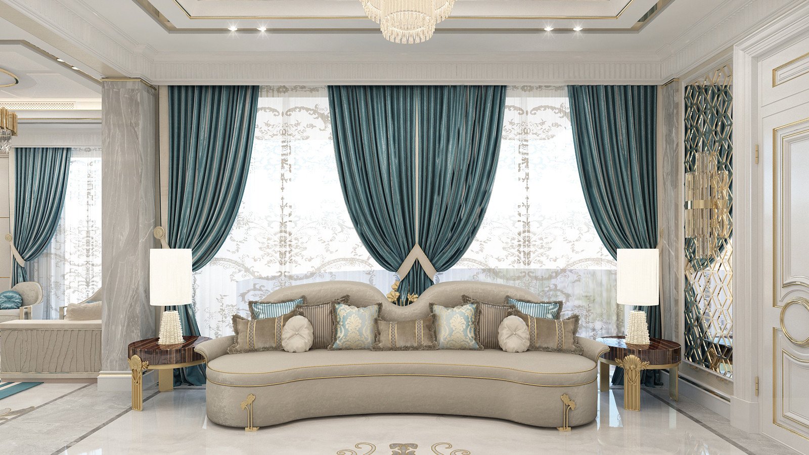 ارتقِ غرفة المعيشة بألوان جريئة وحيوية