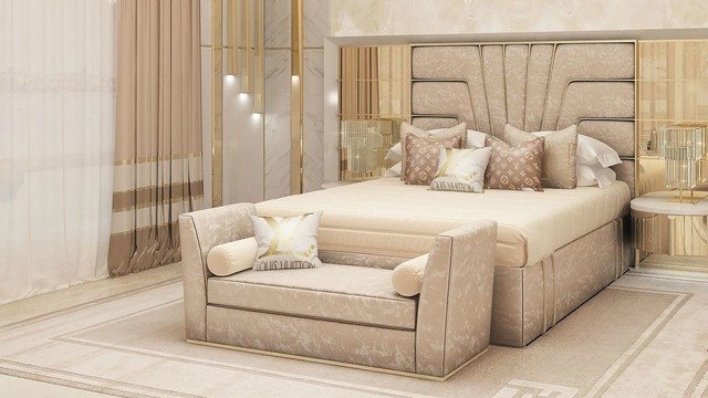 ارتقِ براحة غرفة نومك مع مسند رأس مبطن فخم