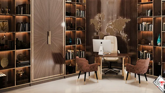 الدليل النهائي لتصميم مكتب المدير التنفيذي الفاخر