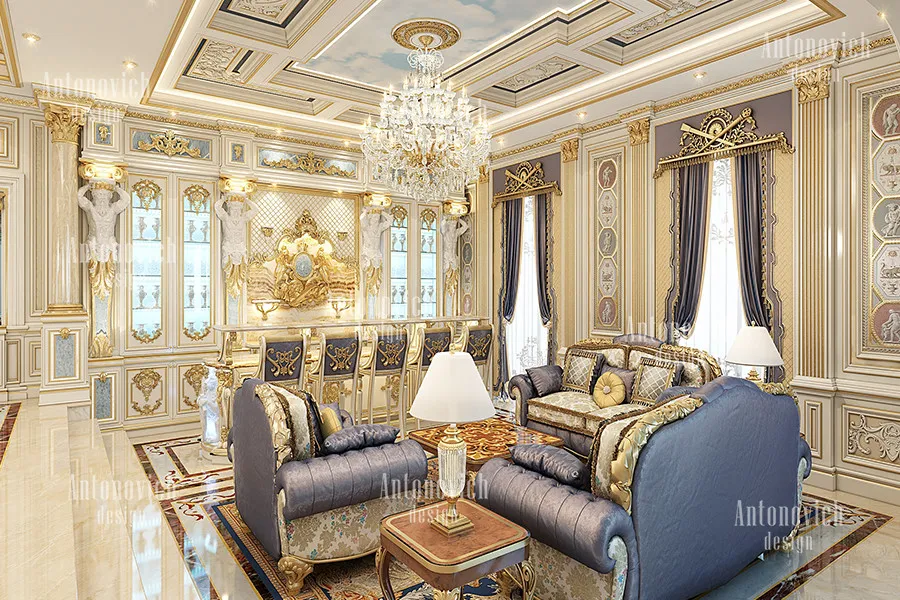 تصاميم داخلية كلاسيكية فاخرة في دبي