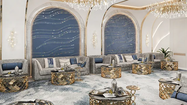 تصميم داخلي فاخر: رحلة في مساحات معيشيّة راقية