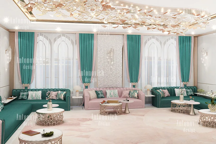 تصاميم غرف الجلوس الفاخرة في أبوظبي