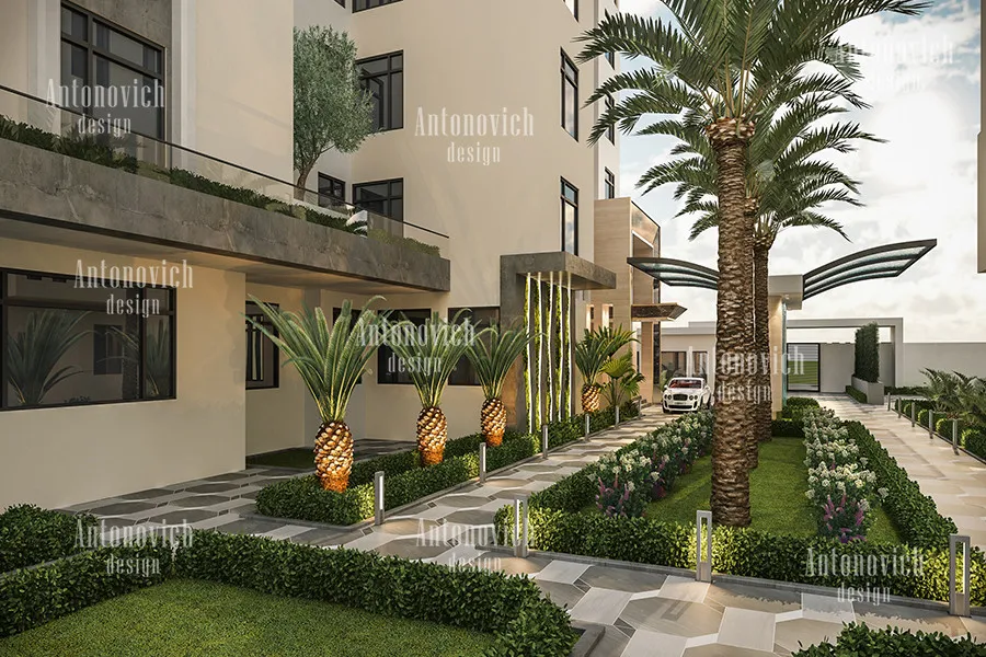 ارتقِ بجاذبية منزلك: تصميم خارجي ومناظر طبيعية فاخرة