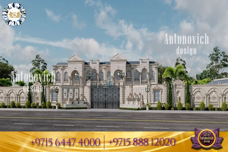 تصميم عمارة فاخر وتنسيق حدائق للعقارات الراقية