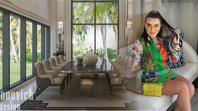 اكتشف ذروة الفخامة في تصميم غرفة الطعام بدبي