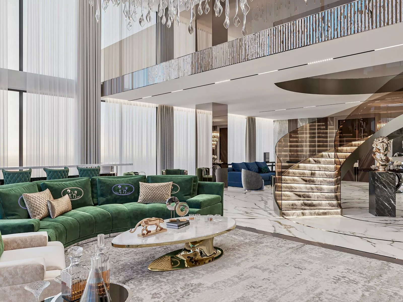 كشف أسرار تصميم غرف معيشة فاخرة