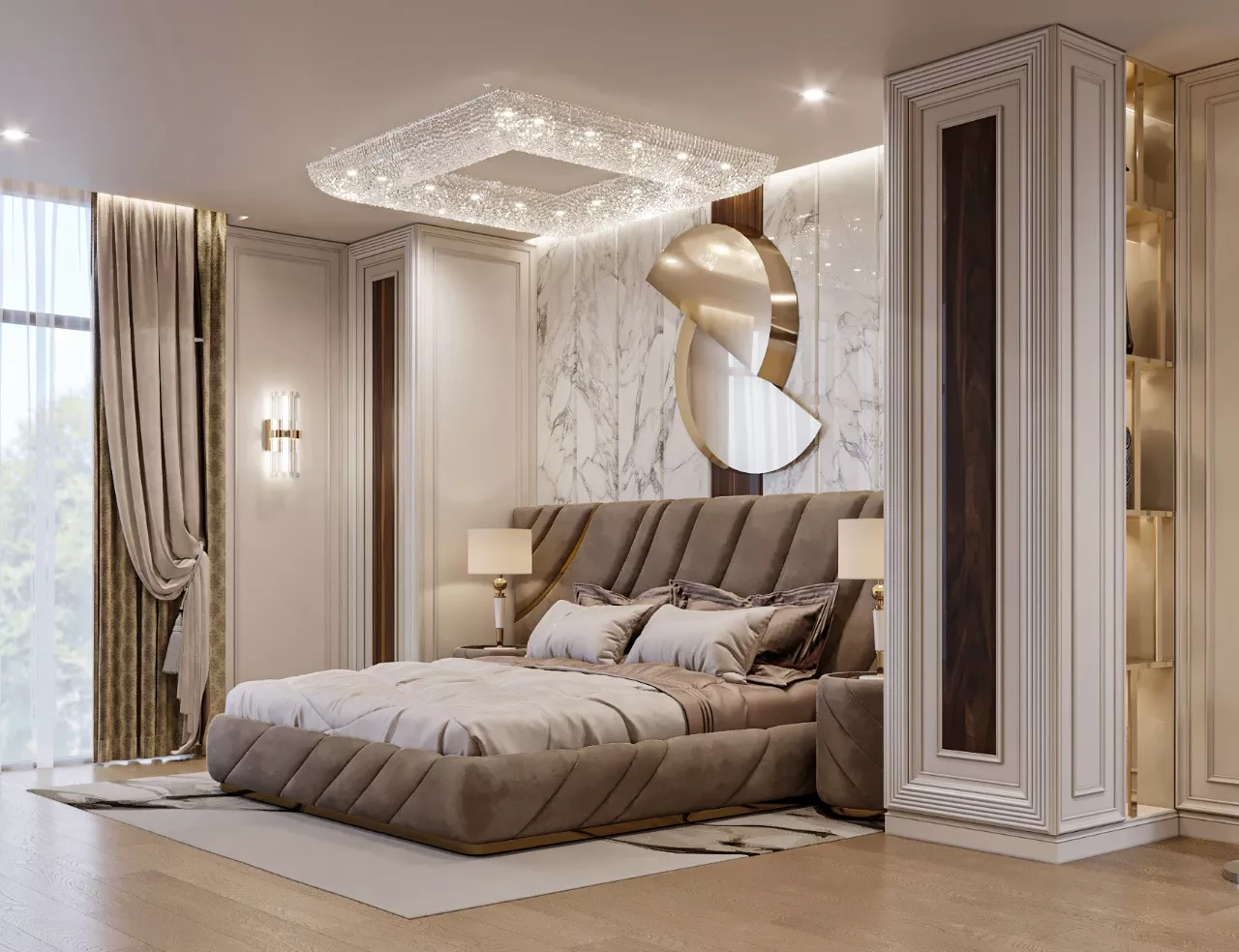 إتقان فن تصميم غرفة نوم فاخرة