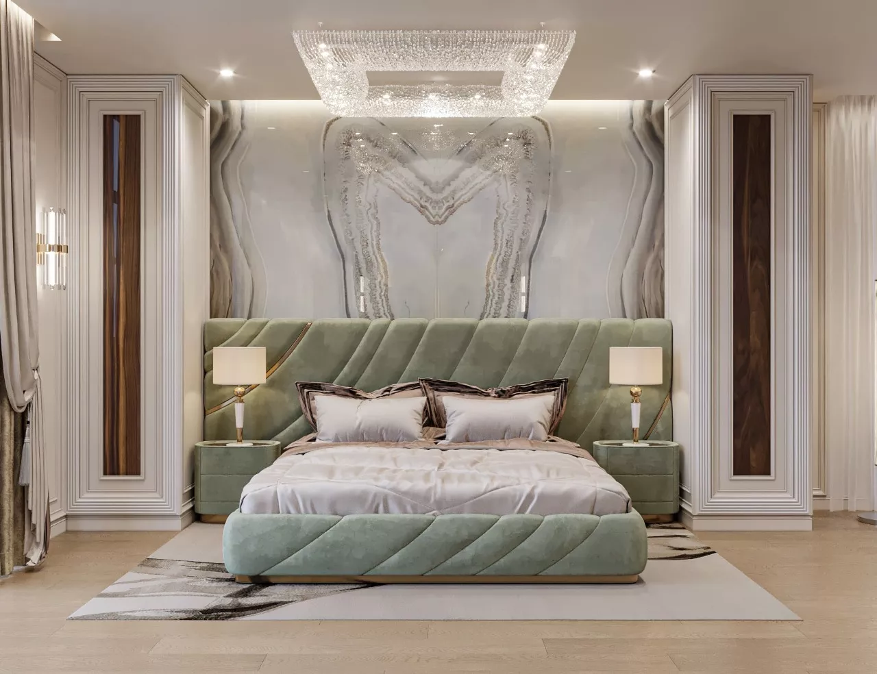 إتقان تصميم غرف نوم فاخرة في دبي