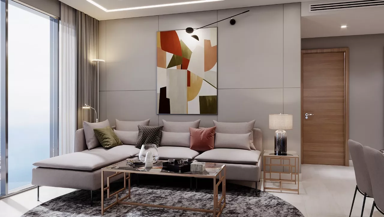 أحدث صيحات تصميم غرفة المعيشة في دبي