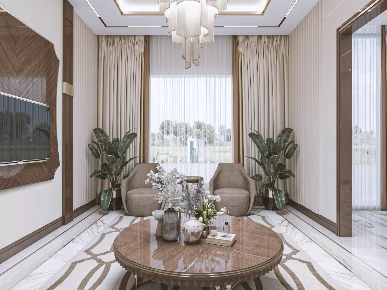 ارتقِ بغرفة المعيشة بأثاث فاخر مُتقَن