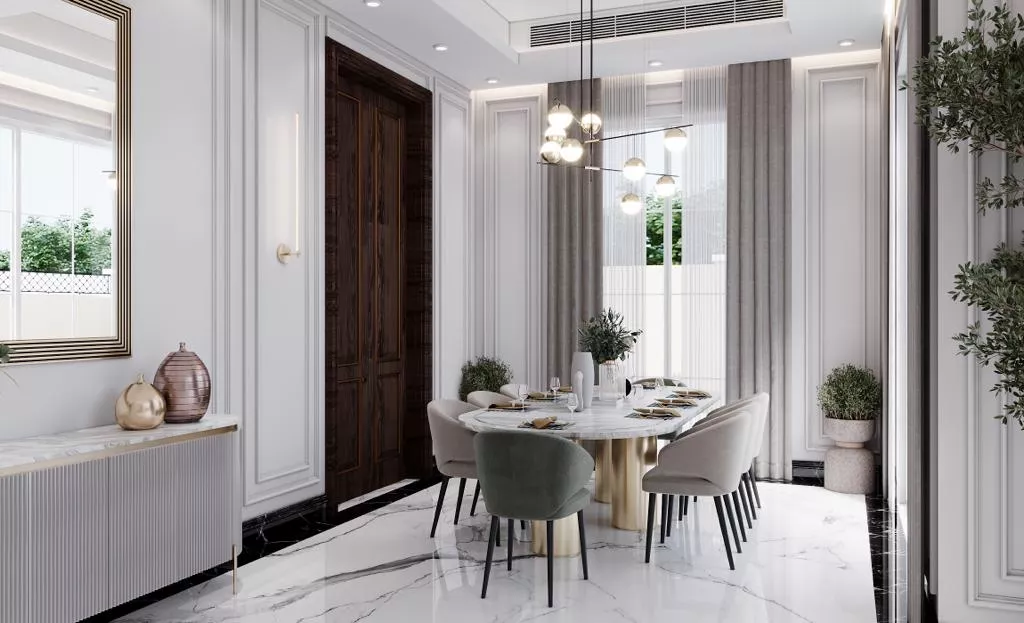أفكار لتجديد غرفة الطعام الفاخرة في دبي