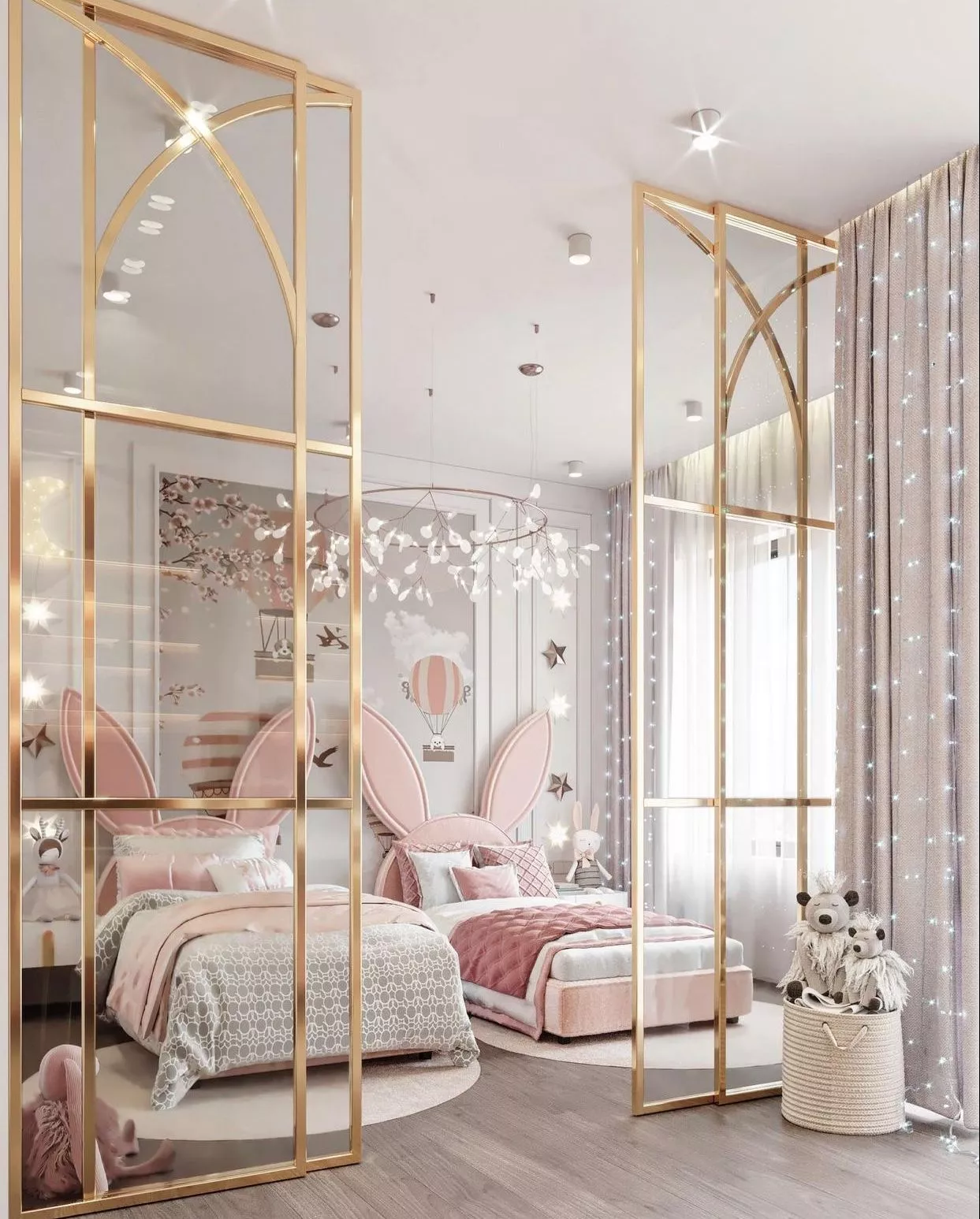 تصاميم غرف نوم بنات أنيقة ومرحة