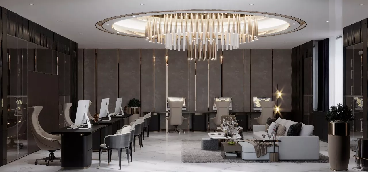 ارتقِ بمكتبك التنفيذي المنزلي: تصميم فاخر وعملي