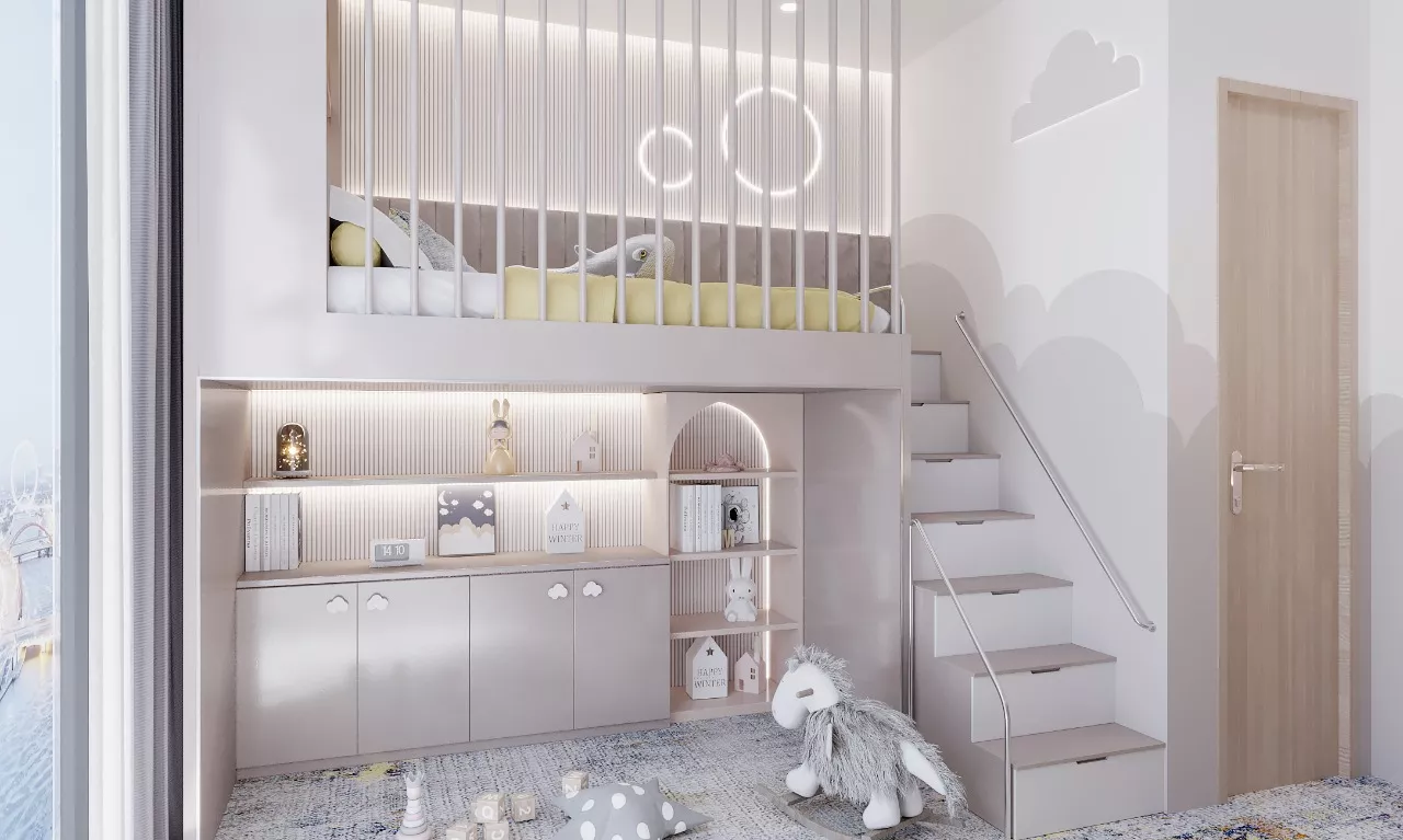 ابتكار غرفة نوم فاخرة للأطفال