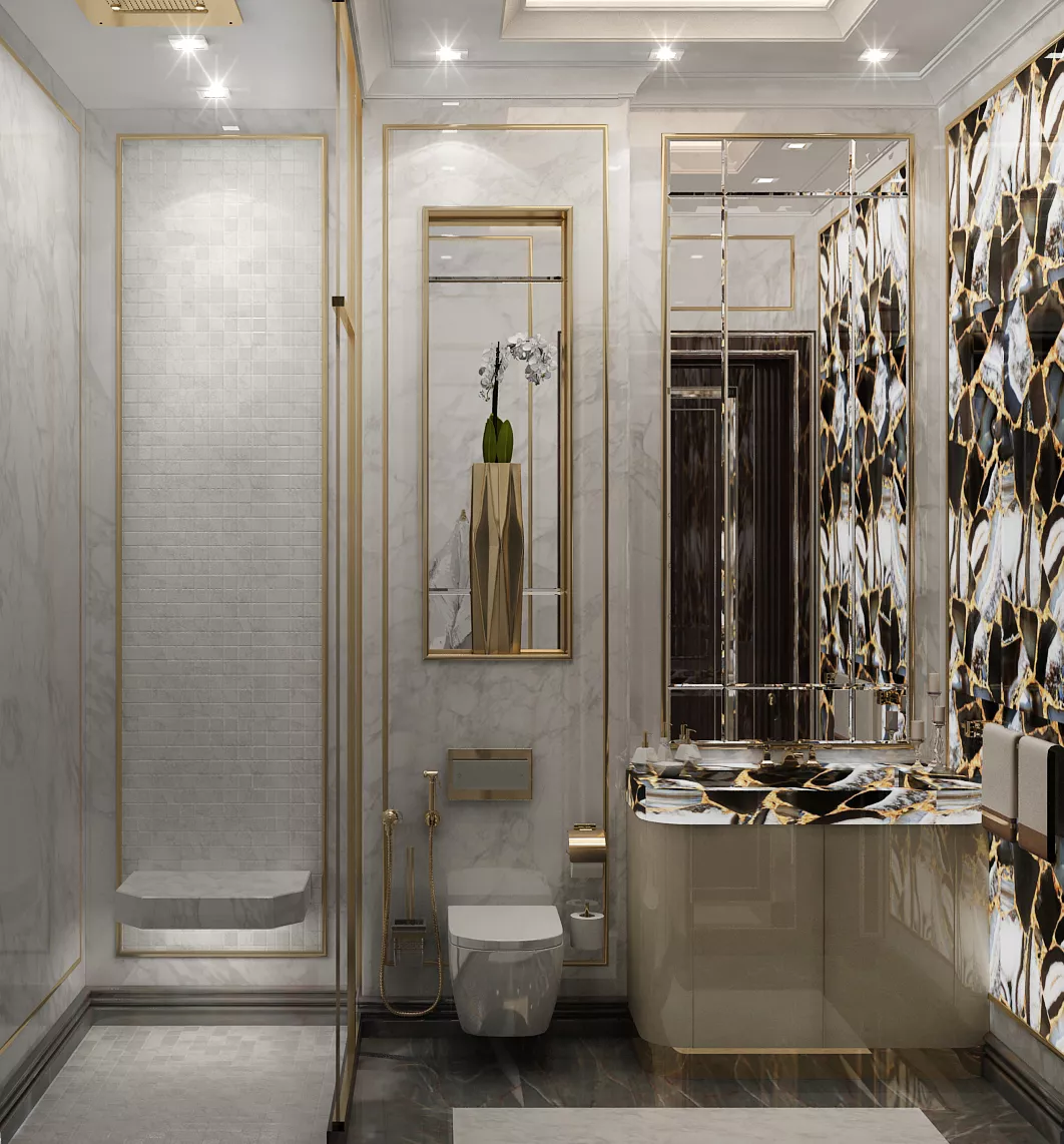 دليل تصميم حمامات دبي الفاخر