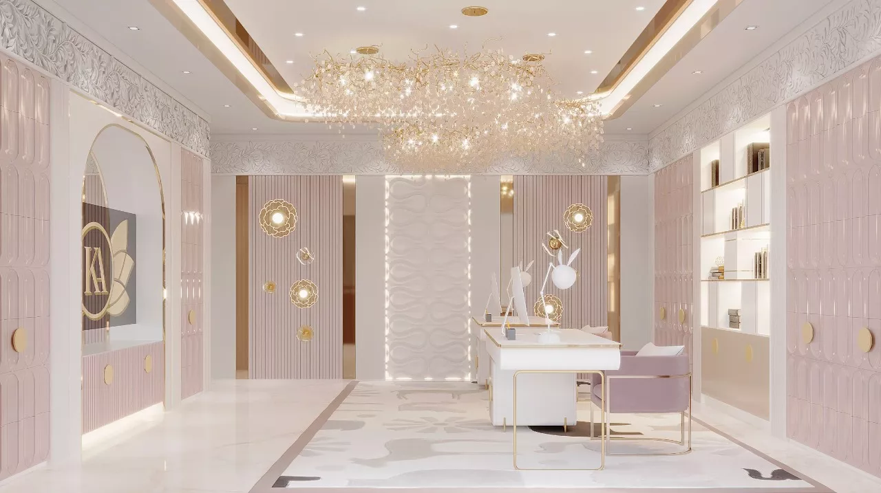 إتقان فن التصميم الداخلي الوردي