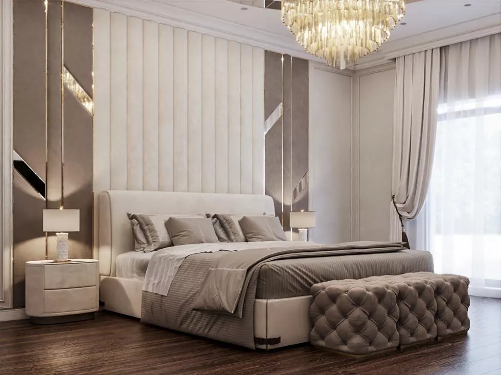 أفكار تصميم غرفة نوم فاخرة لإضفاء طابع فندقي راقٍ