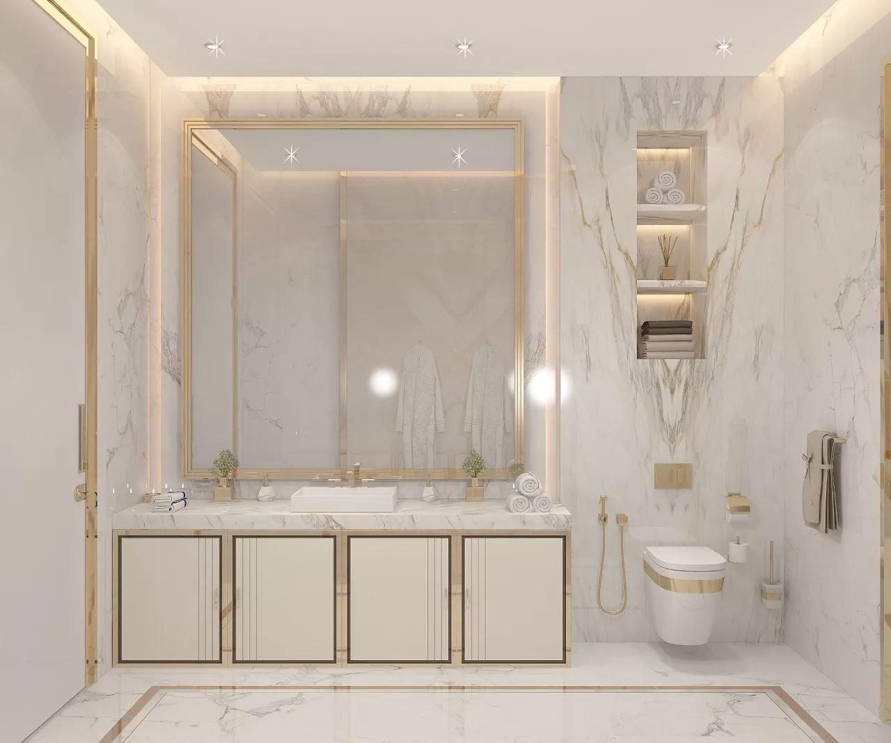 إتقان فن تصميم حمام مريح وفاخر