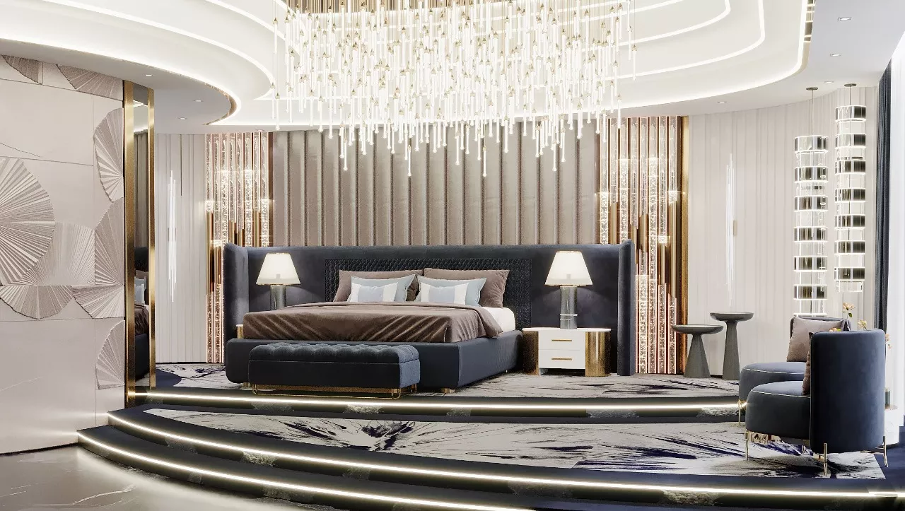 ارتقِ بغرفة نومك مع مخطط مفتوح ومساحة فاخرة