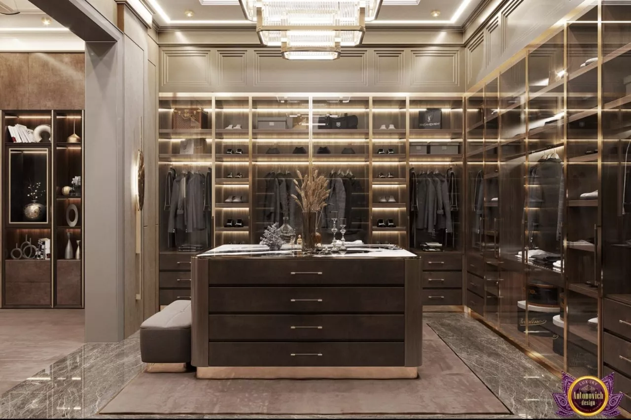 تصميم غرفة ملابس للعزّاب في دبي