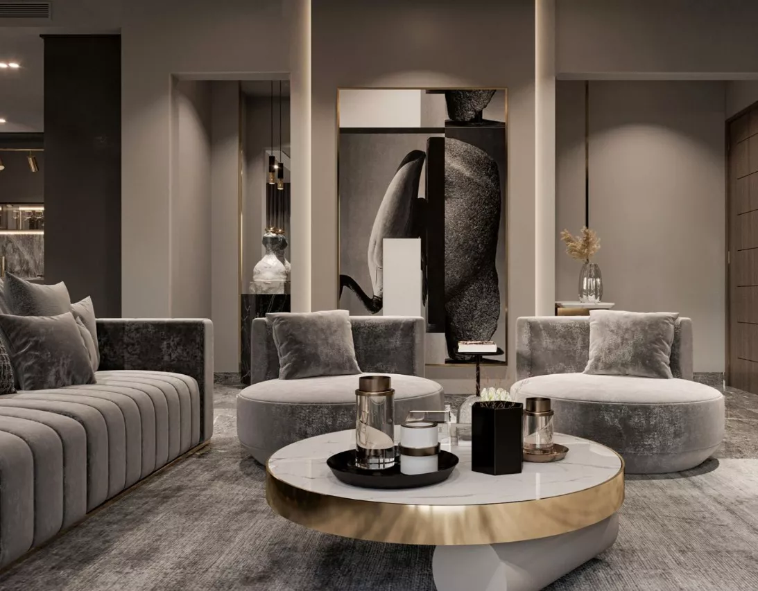 إتقان فن تصميم غرفة المعيشة الفاخرة