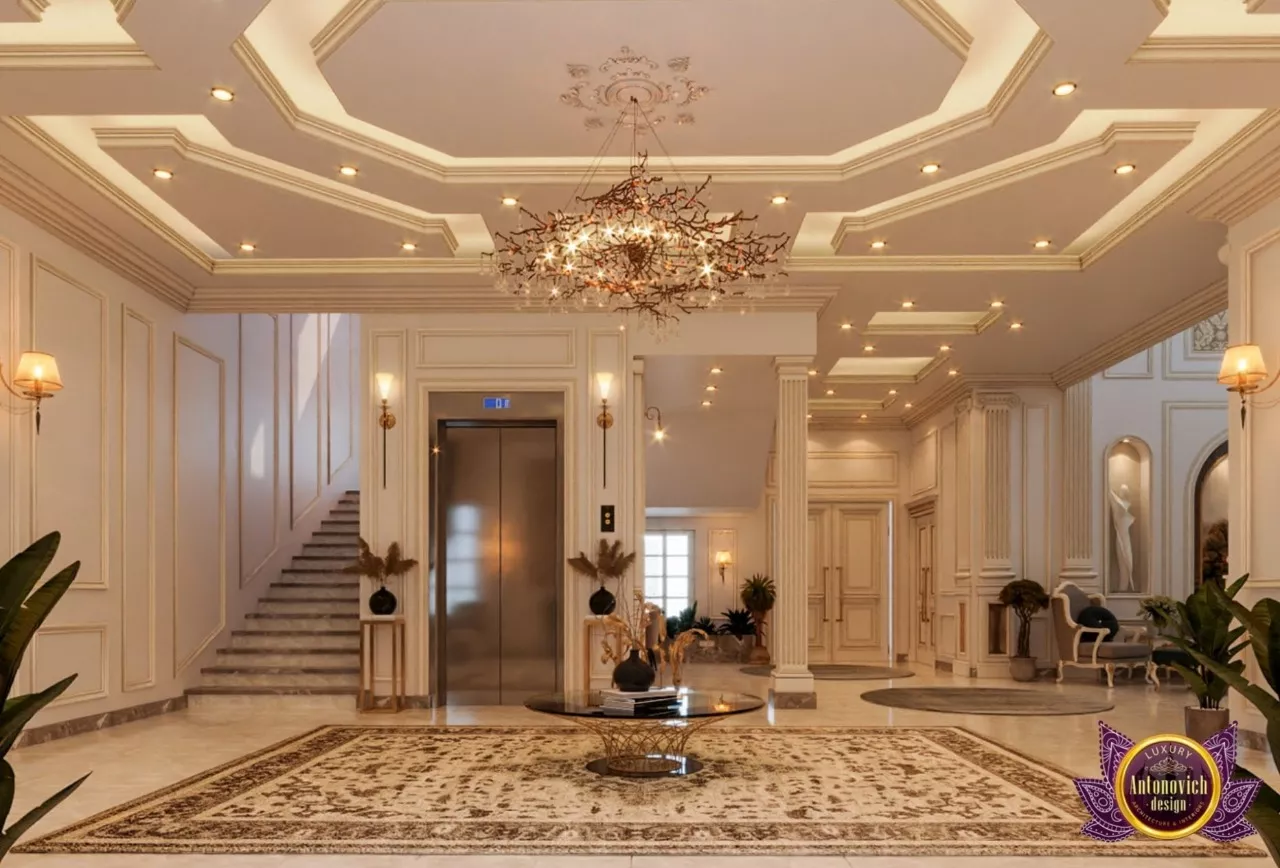 مخططات ممرات وغرف معيشة أنيقة في أرقى منازل دبي