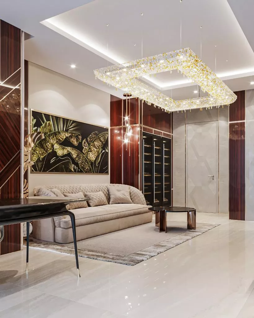 غرف المعيشة الفاخرة في دبي — تصميم داخلي ببراعة وأناقة