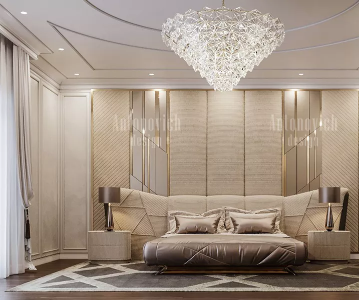 أفكار تصميم غرفة نوم رئيسية فاخرة وواسعة