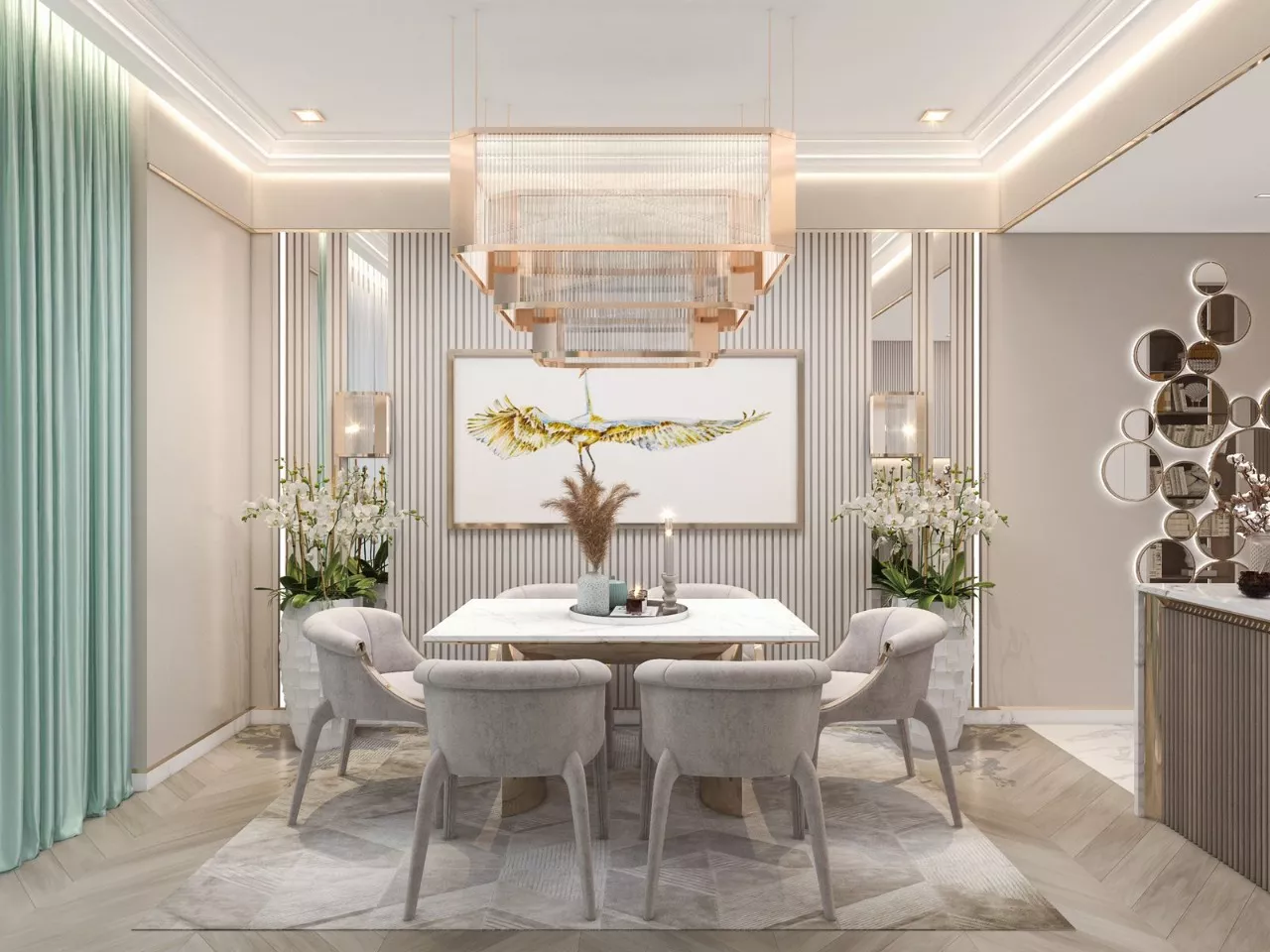 اتقن تصميم غرفة طعام دبي مع نصائح خبراء