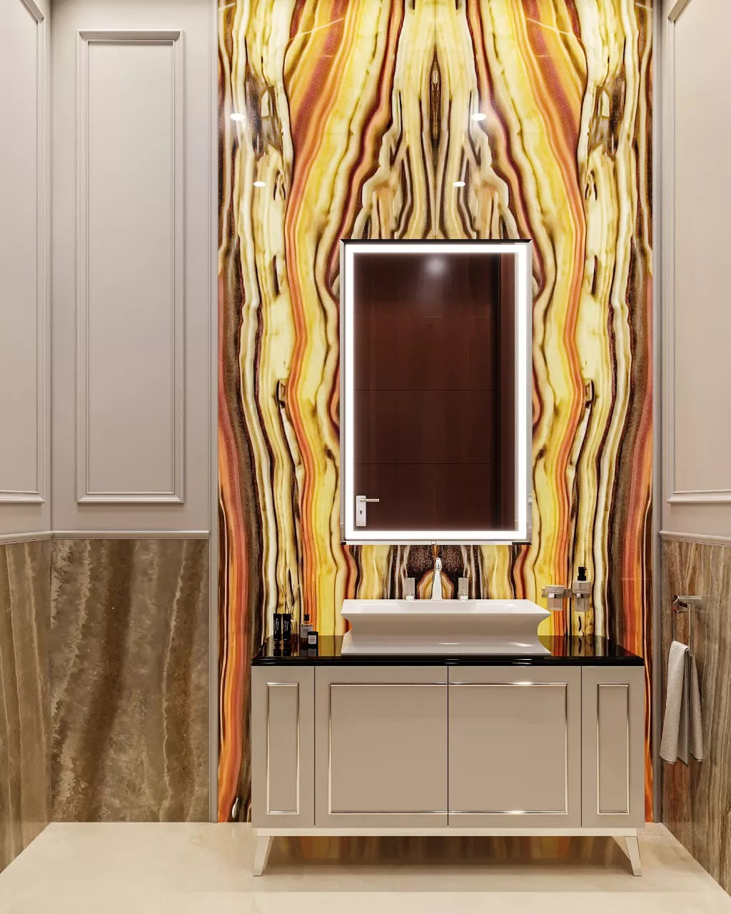 أفكار وتصميم حمامات فاخرة في دبي