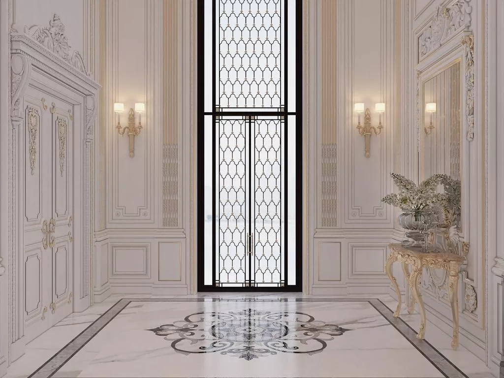 تصاميم ممرات أنيقة لمنزل فخم في دبي