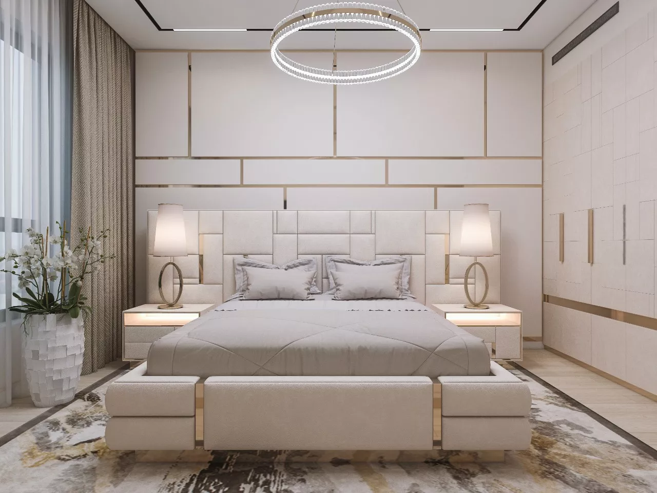 أفكار أنيقة لتصميم غرفة نوم فاخرة