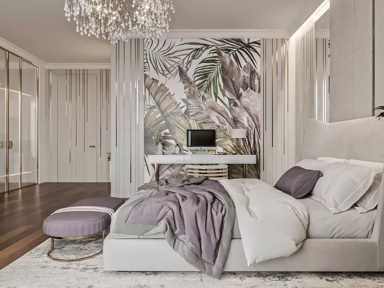 تصاميم غرف نوم فاخرة في دبي