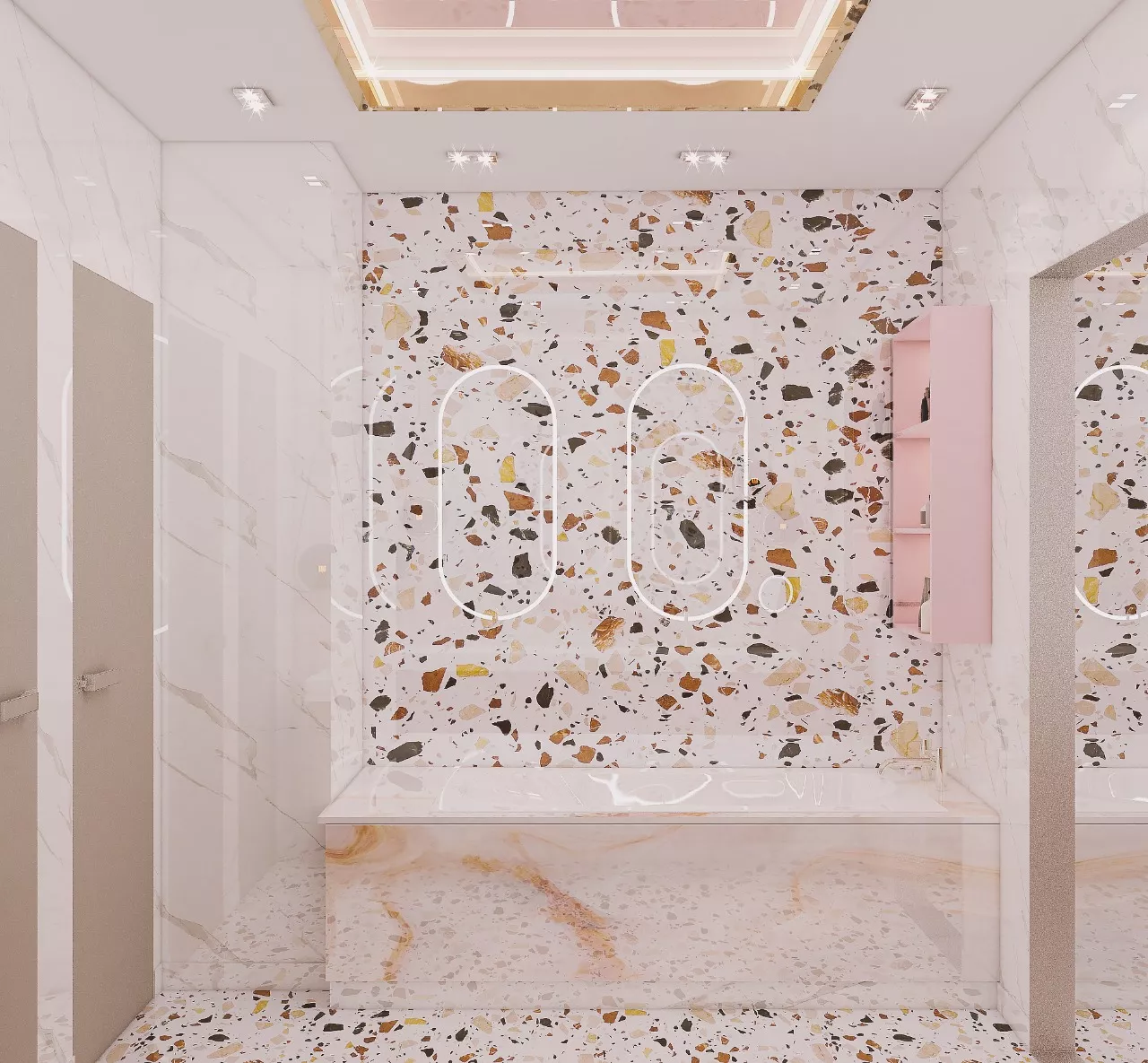 تصاميم حمامات فاخرة لفلل راقية