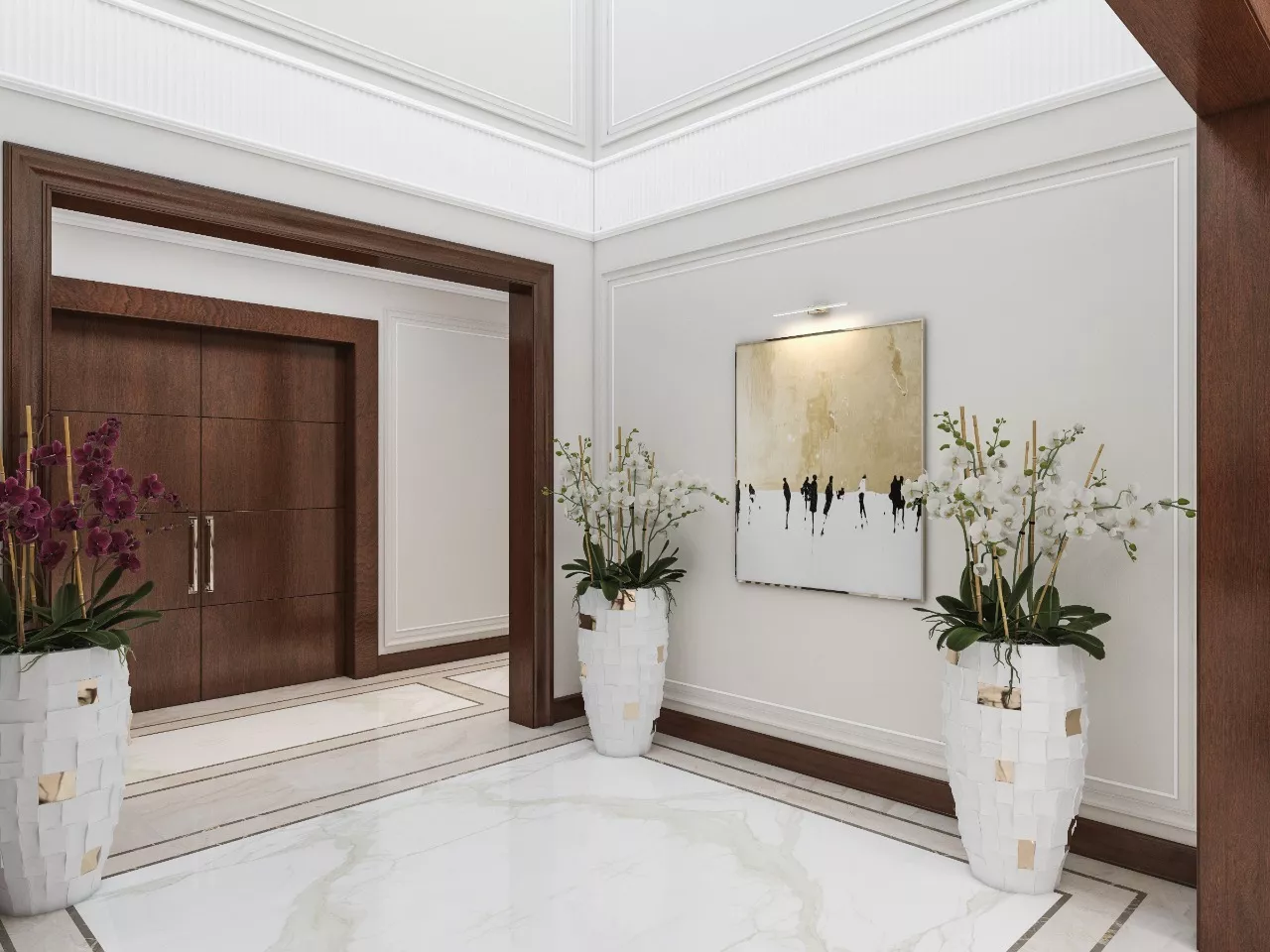 تصميم ممرات فاخرة للمساحات الفسيحة في دبي