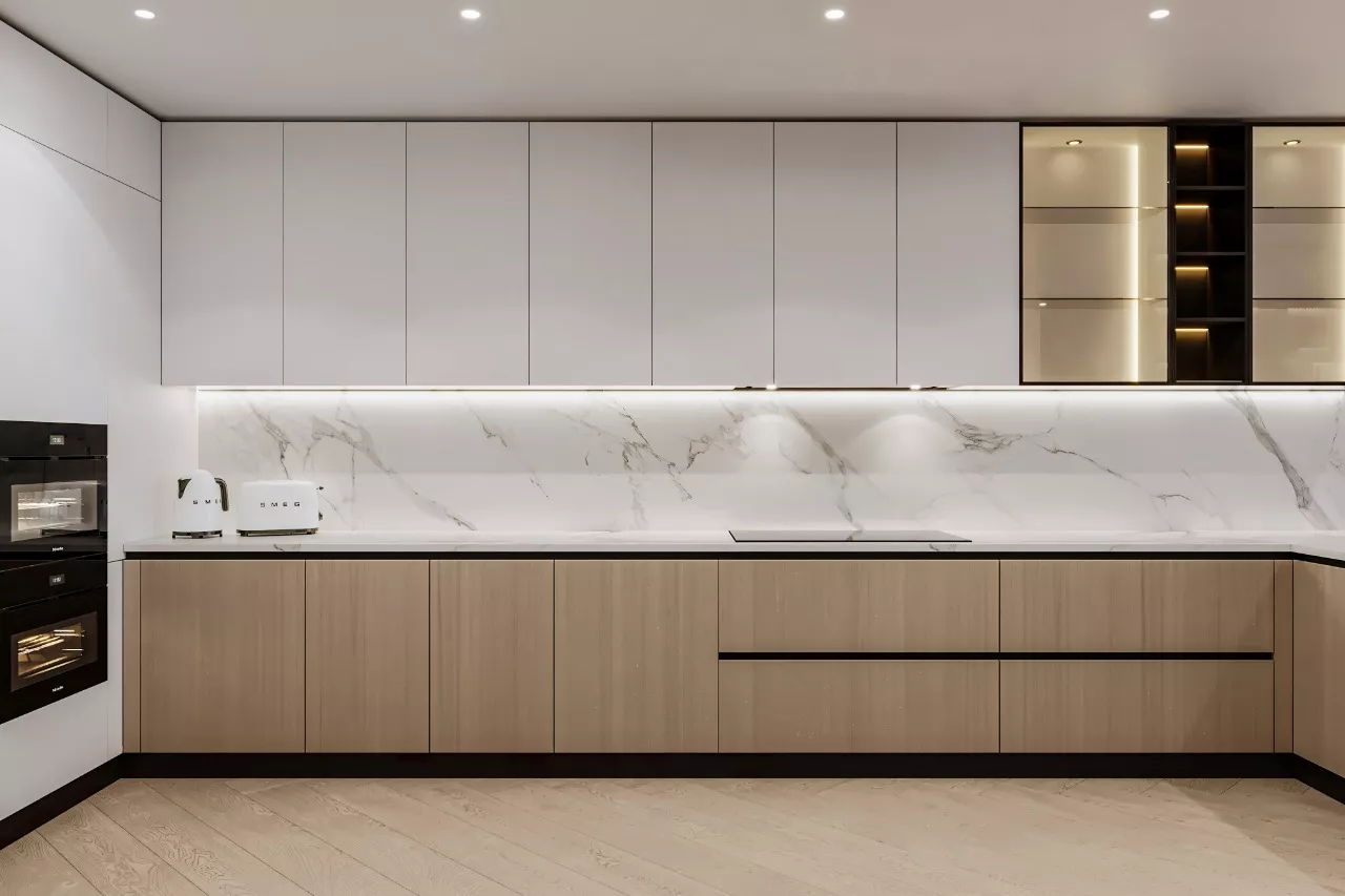 تصميم مطابخ دبي الفاخرة: أفكار داخلية عصرية للمنزل