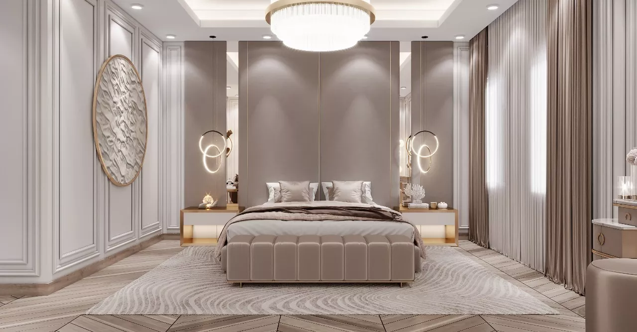 كشف أسرار تصميم غرفة نوم فاخرة دبي