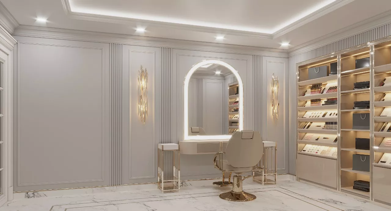تصاميم داخلية فاخرة لصالونات التجميل في دبي — جولة بصرية
