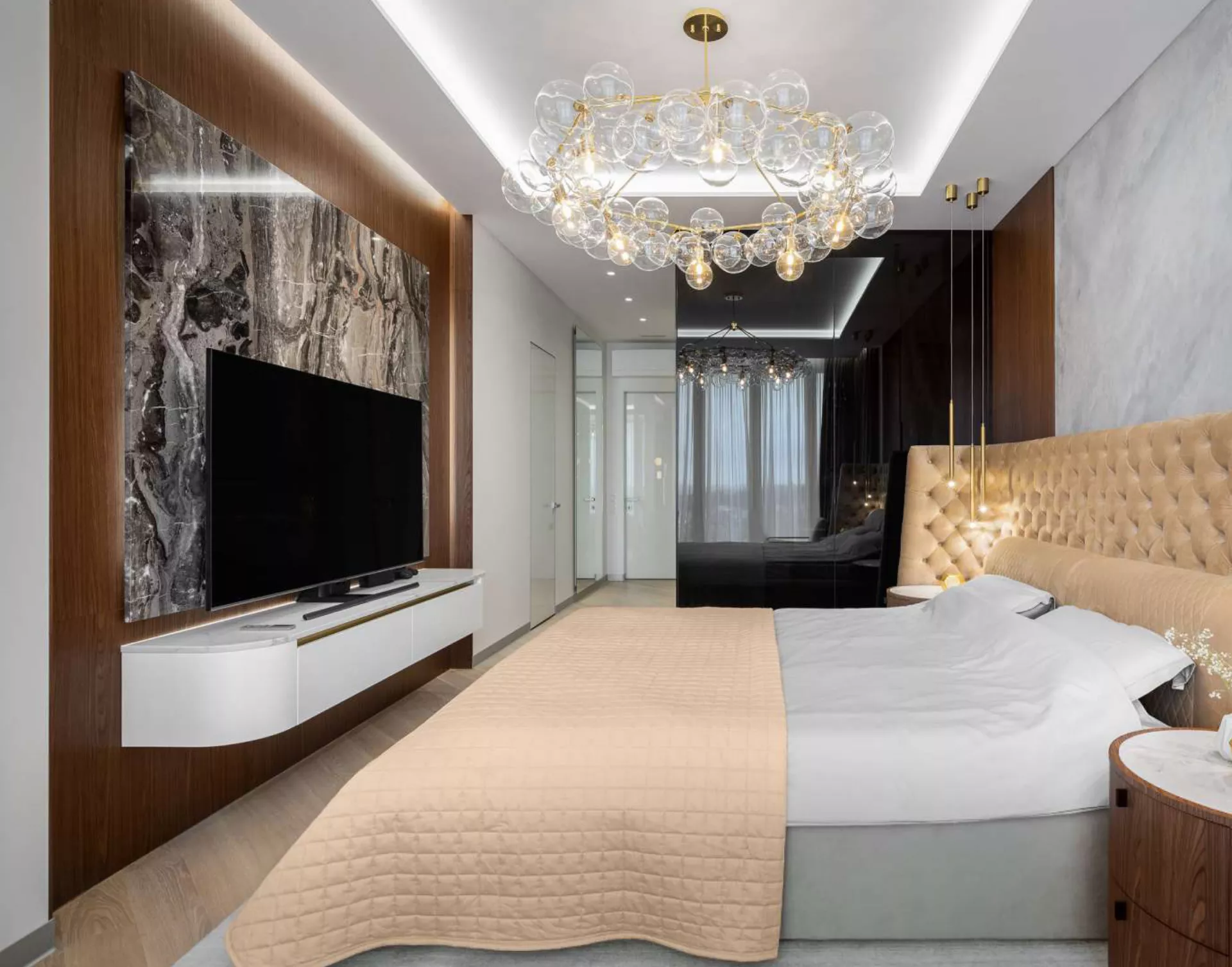 إلهامات تصميم غرف نوم فاخرة في دبي