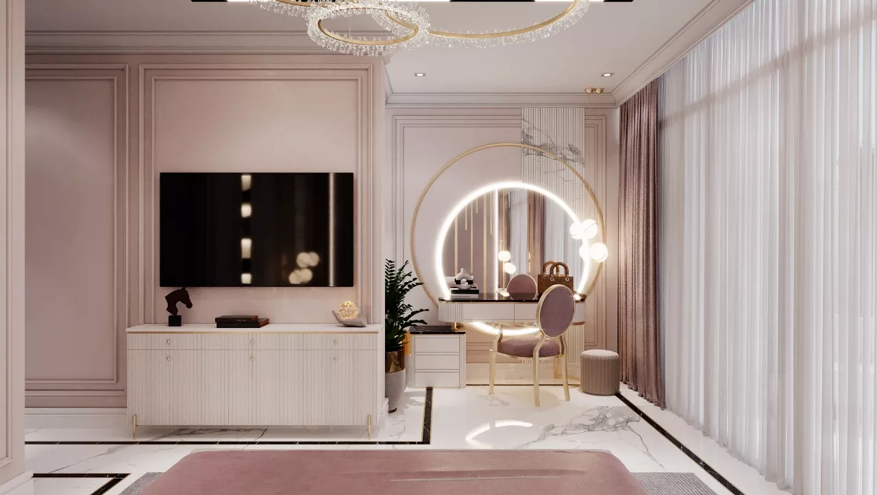 كشف أسرار تصميم غرفة نوم فيلا فاخرة