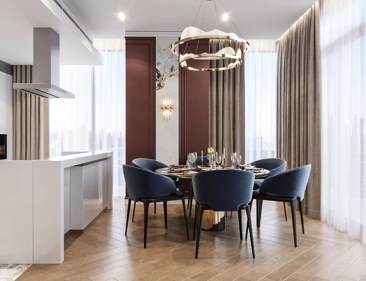 اقتراحات لغرفة طعام فاخرة في دبي