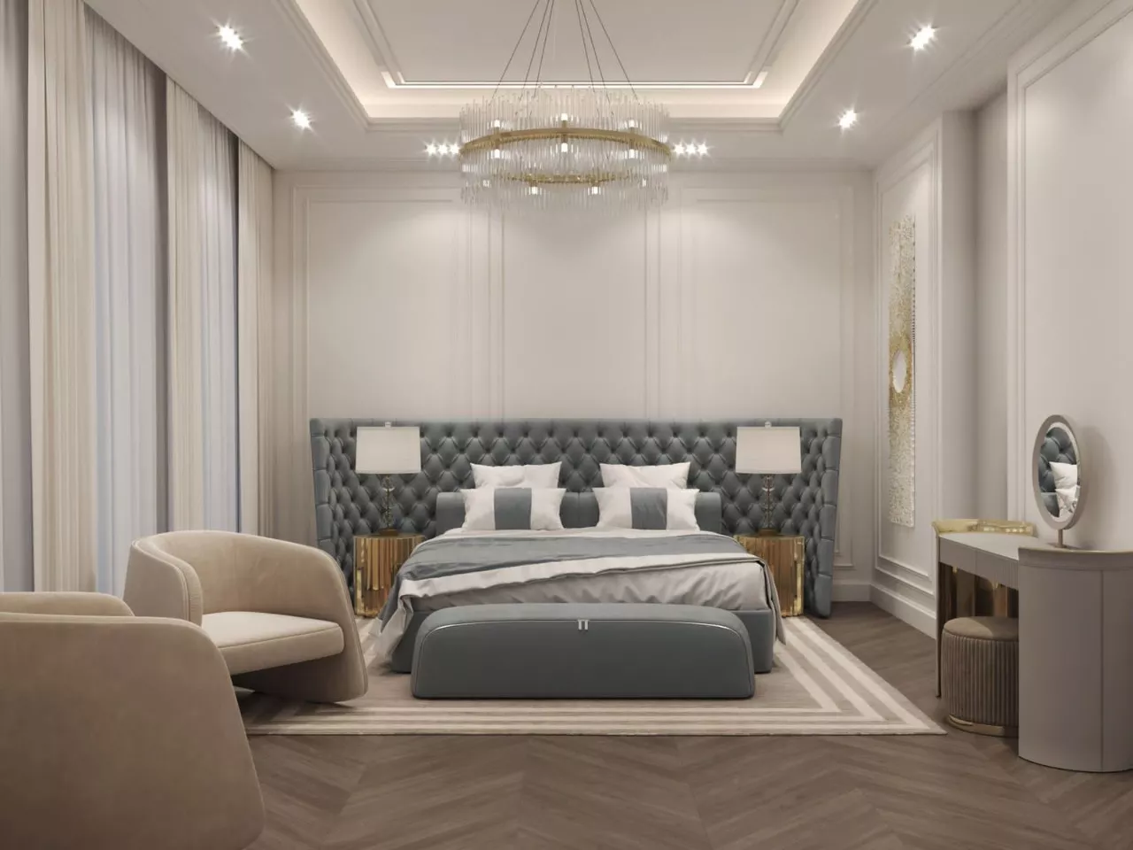 تجديد تصميم غرفة النوم الرئيسية: رؤى خبراء التصميم في دبي