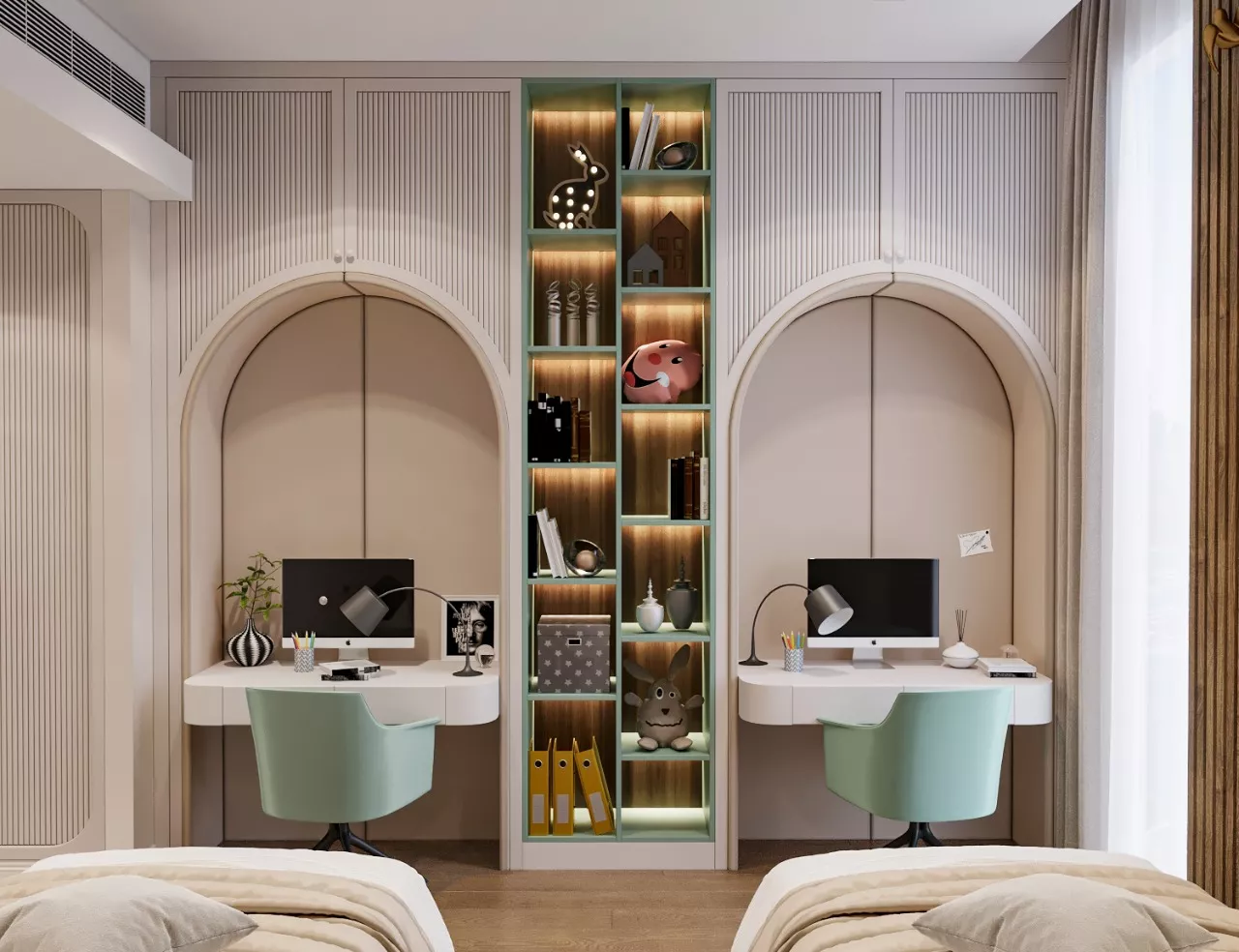 أفكار راقية لتصميم غرف نوم الأطفال