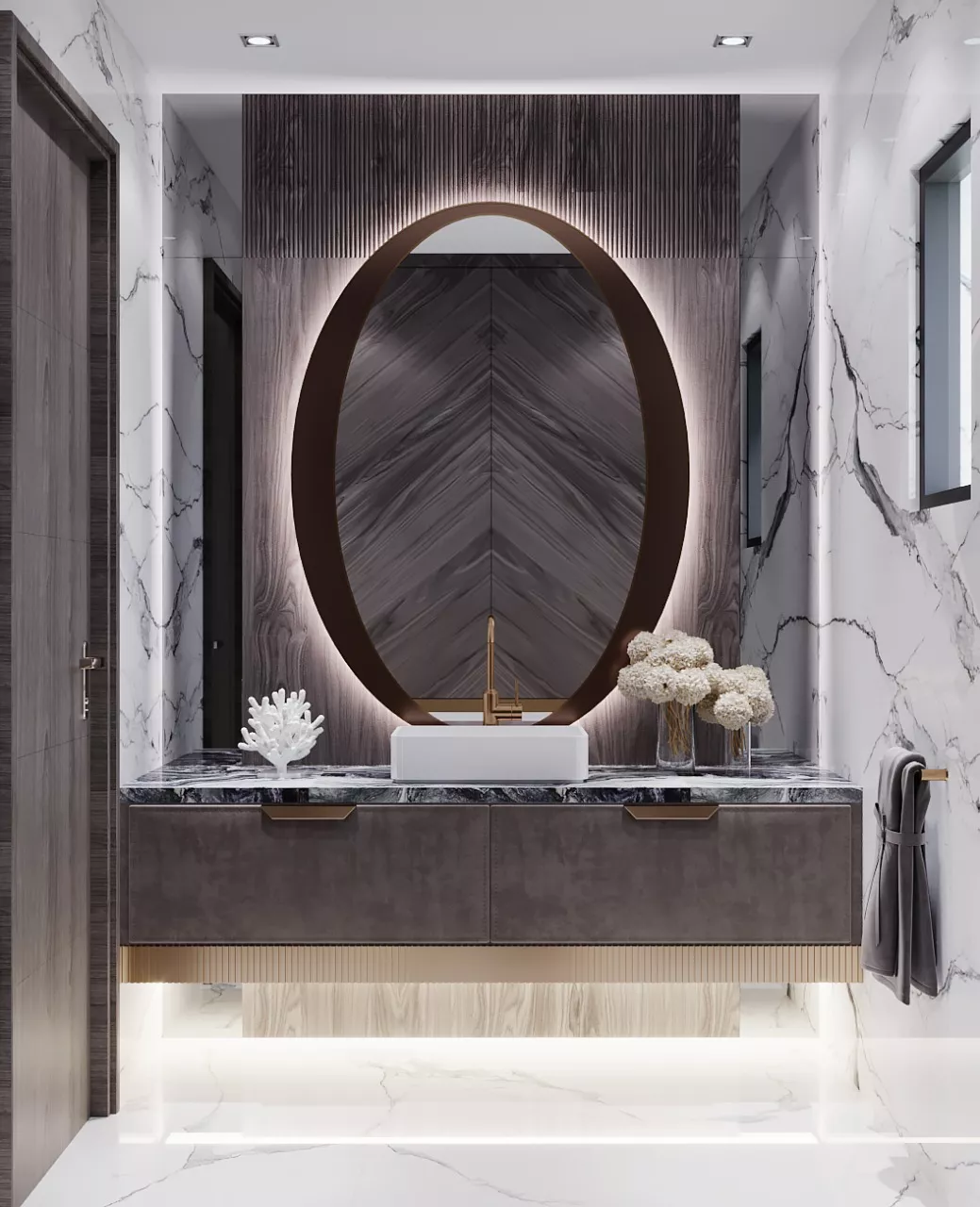 تصميم داخلي لحمامات فاخرة لتجربة لا مثيل لها