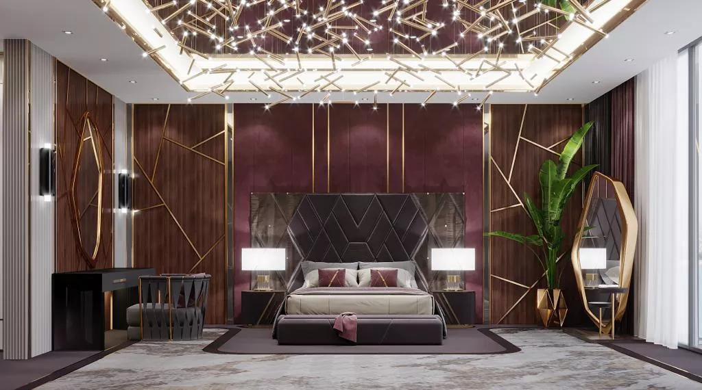 تصميم غرف نوم فاخرة في دبي: رقي وأناقة داخلية
