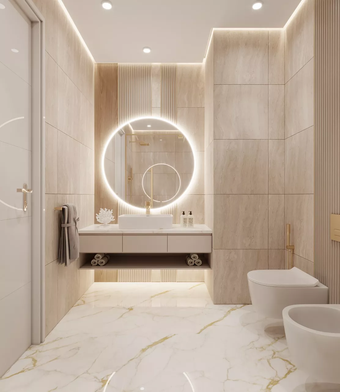 أفكار وتصاميم حديثة لحمامات معاصرة