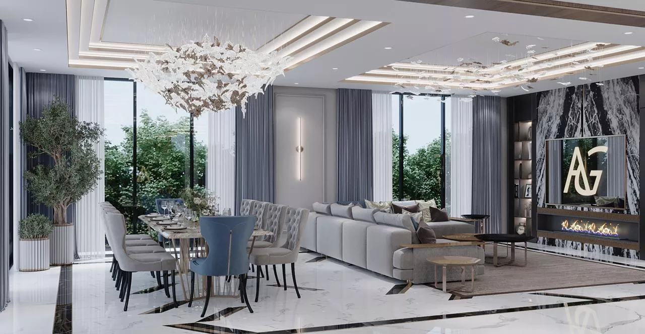 المساحات المفتوحة الفاخرة في منازل دبي