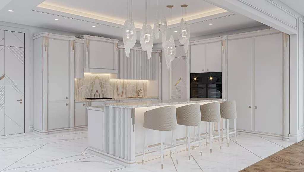 نصائح لتزيين وتخطيط المطبخ المفتوح